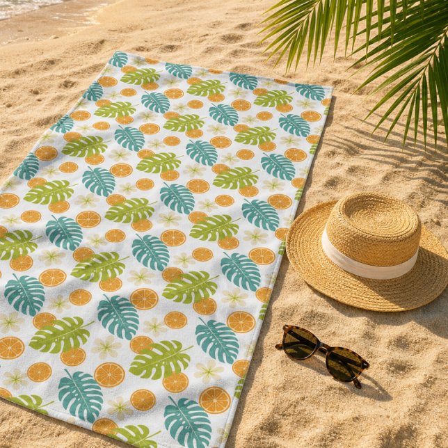 Zitrus Tropisch Strandtuch (Citrus Tropical Beach Towel)