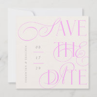 Zitrus Twist Moderne Kalligrafie Save The Date Kar