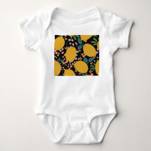Zitrusbaum Handgezeichnet: Vintage Baby Strampler