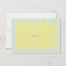 Zitrusblaue Pastell-Aquarell-Hochzeits-RSVP-Karte RSVP Karte