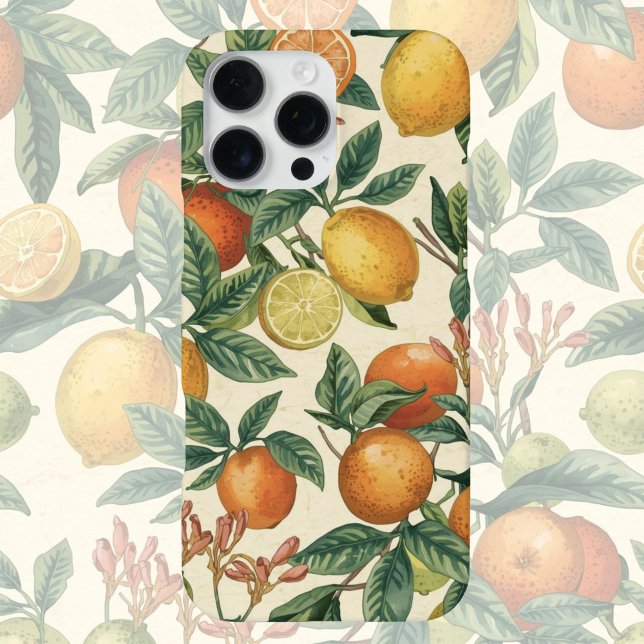 Zitrusblüten-Garten Nahtloses Muster  iPhone Hülle (Von Creator hochgeladen)