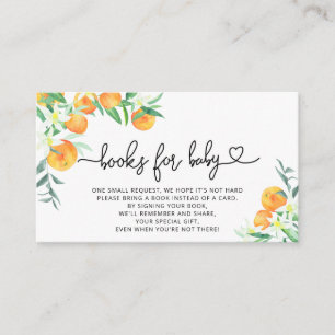 Zitrusbücher für die Kinderkarte Begleitkarte