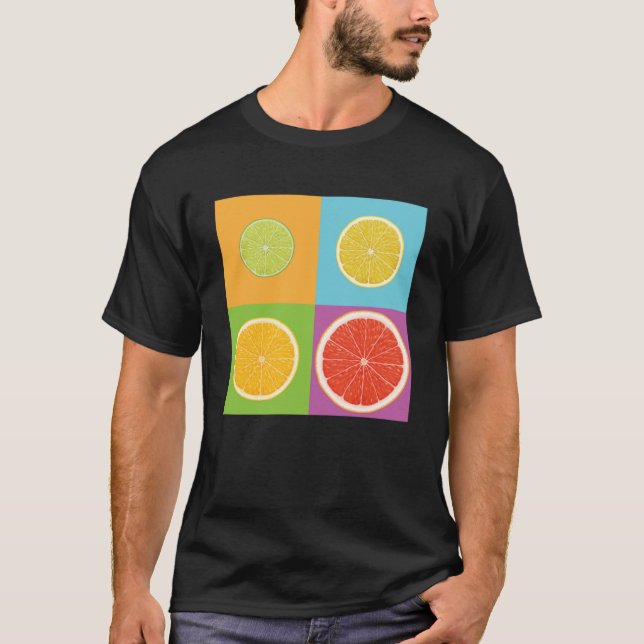 Zitrusfrucht aus Limonem Orangenfrucht T-Shirt (Vorderseite)