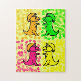 Zitrusfrucht-Dinosaurier Puzzle