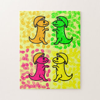 Zitrusfrucht-Dinosaurier Puzzle