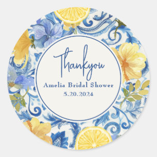 Zitrusfrucht Limette Haupt squeeze Brautparty Runder Aufkleber