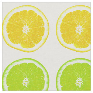 Zitrusfrucht-Limone, Orange und Stoff