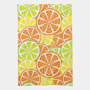 Zitrusfrucht-Muster 2 Handtuch