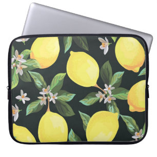 Zitrusfrucht: Nahtloses Musterdesign Laptopschutzhülle