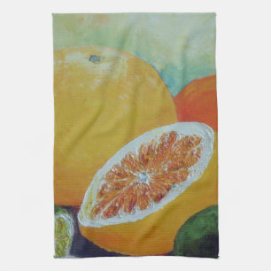 Zitrusfrucht-Spritzen-Geschirrtuch Handtuch