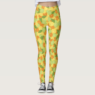 Zitrusfrucht-Spritzen-Illustration Leggings