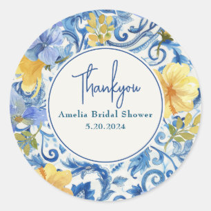 Zitrusfrucht Zitrone Hauptattraktion Brautparty Runder Aufkleber