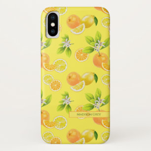 Zitrusfrüchte Art Orangen und Zitronen Patten Case-Mate iPhone Hülle