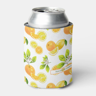 Zitrusfrüchte Art Orangen und Zitronen Patten Dosenkühler