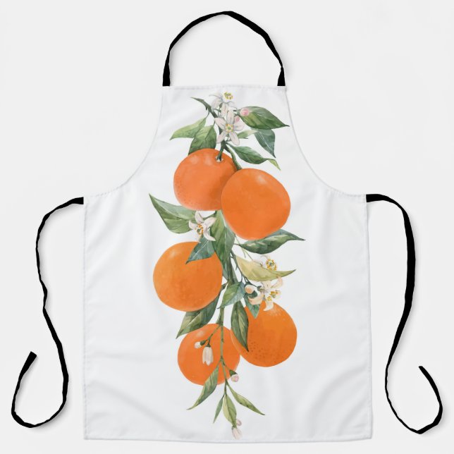 Zitrusfrüchte aus Aquarellon Schürze (Vorderseite)