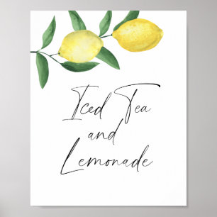 Zitrusfrüchte - Eistee und Limonade Poster
