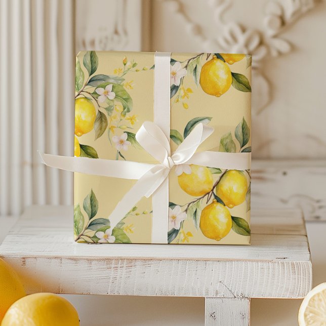 Zitrusfrüchte-Geburtstagsparty Geschenkpapier (Von Creator hochgeladen)