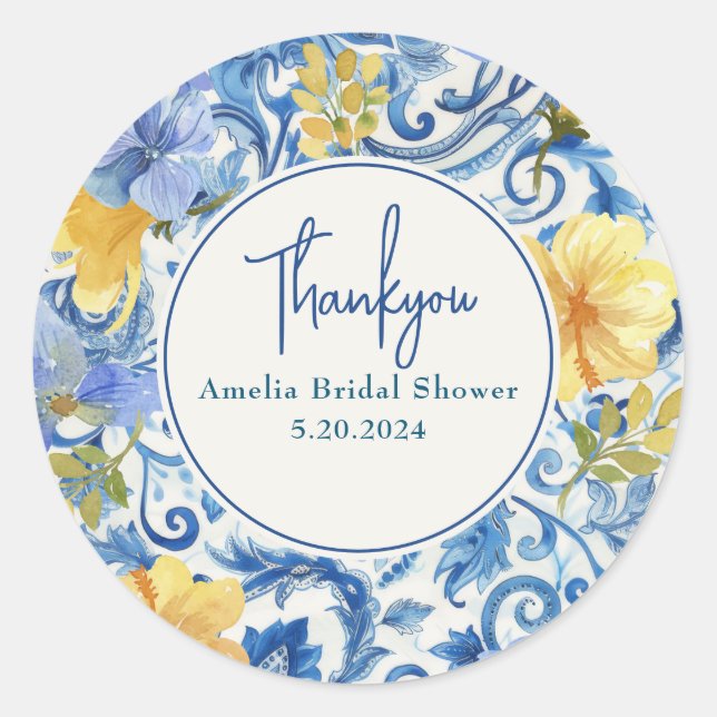 Zitrusfrüchte Hauptpresse Brautparty Runder Aufkleber (Vorderseite)