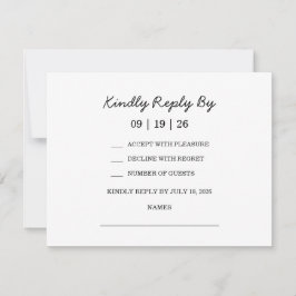 Zitrusfrüchte-Hochzeit im Mittelmeerraum RSVP Karte