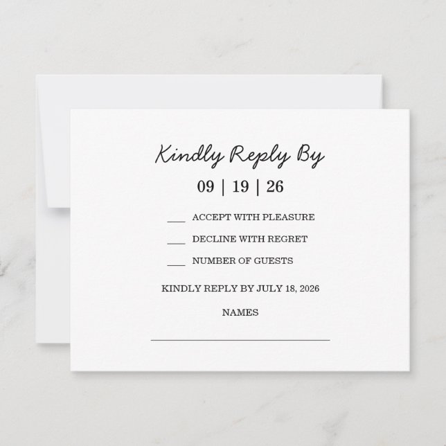 Zitrusfrüchte-Hochzeit im Mittelmeerraum RSVP Karte (Vorderseite)