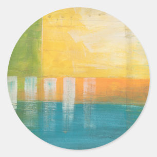 Zitrusfrüchte I Runder Aufkleber