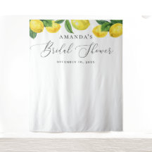 Zitrusfrüchte-Kulisse Brautparty