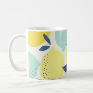 Zitrusfrüchte, lebendiges, nahtloses Muster. Kaffeetasse