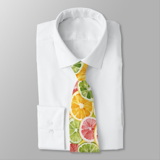 Zitrusfrüchte Limette Zitrone Orange Grapefruit Krawatte (Gebunden)