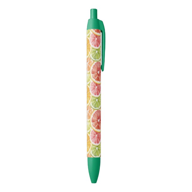 Zitrusfrüchte Limette Zitrone Orange Grapefruit Kugelschreiber (Unterseite (Vertikal))