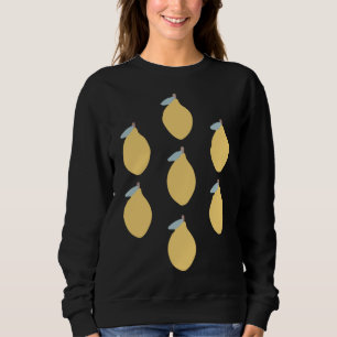 Zitrusfrüchte mit symmetrischem Muster Sweatshirt