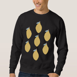 Zitrusfrüchte mit symmetrischem Muster Sweatshirt