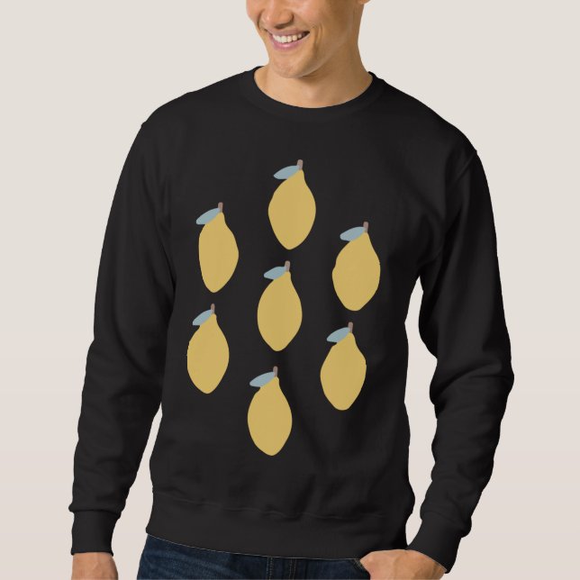 Zitrusfrüchte mit symmetrischem Muster Sweatshirt (Vorderseite)