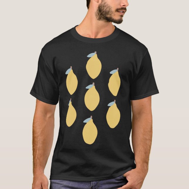 Zitrusfrüchte mit symmetrischem Muster T-Shirt (Vorderseite)