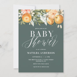 Zitrusfrüchte, Orange + Blüte Babydusche