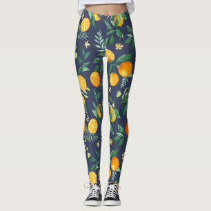 Zitrusfrüchte: Orangen mit tropischem Flair Leggings