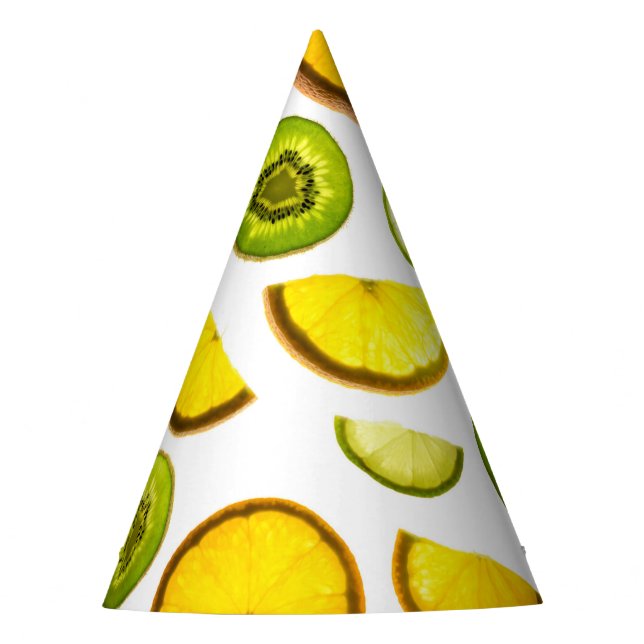 Zitrusfrüchte-Party-Hut Partyhütchen (Vorderseite)
