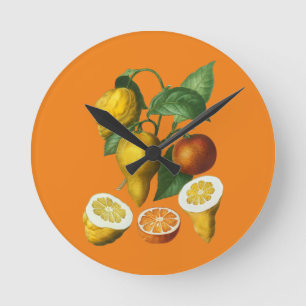 ZITRUSFRÜCHTE RUNDE WANDUHR
