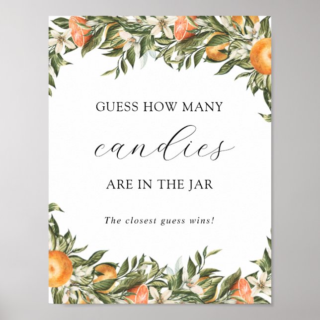 Zitrusfrüchte schätzen, wie viele sich im Jar-Dusc Poster (Vorne)