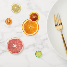 Zitrusfrüchte-Scheiben Konfetti