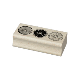 Zitrusfrüchte Scheiben Orange Grapefruit Lemon Lim Gummistempel