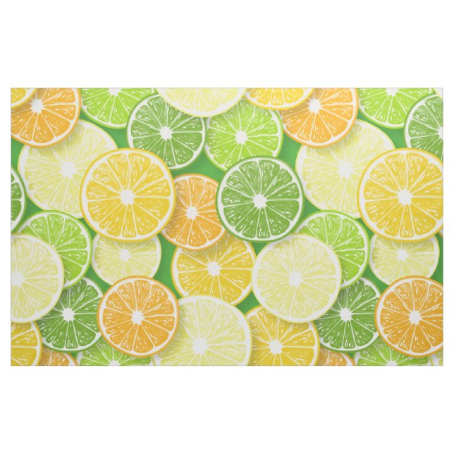 Zitrusfrüchte-Scheiben Pop Art 3 Stoff (Fat Quarter (45,7 x 55,9 cm))