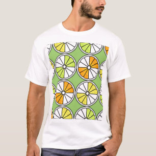 Zitrusfrüchte, Sommer nahtlos. T-Shirt
