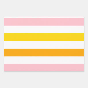 Zitrusfrüchte Umhüllungspapier Flachblatt Set 3 Geschenkpapier Set