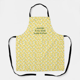 Zitrusfrüchte, Zitronen, frisch und hell Schürze