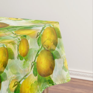 Zitrusfrüchte, Zitronen, Vintag kurz Tischdecke
