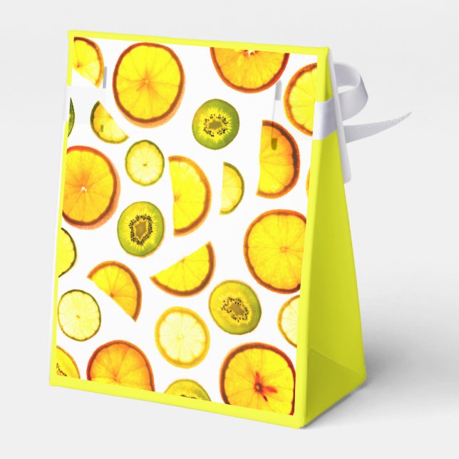 Zitrusfrüchte Zitronenfrüchte Geschenkschachtel (Rückseite)