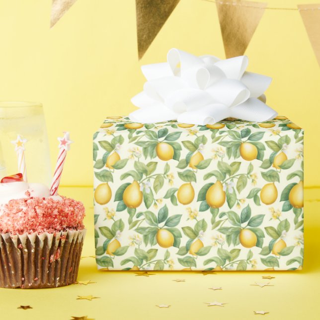 Zitrusfrüchte-Zitrusfrüchte Geschenkpapier (Geburtstagsparty)