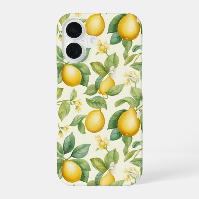 Zitrusfrüchte-Zitrusfrüchte iPhone 16 Hülle (Rückseite)