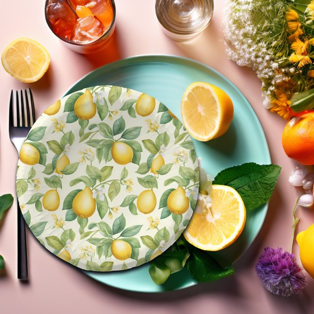 Zitrusfrüchte-Zitrusfrüchte Pappteller (Von Creator hochgeladen)