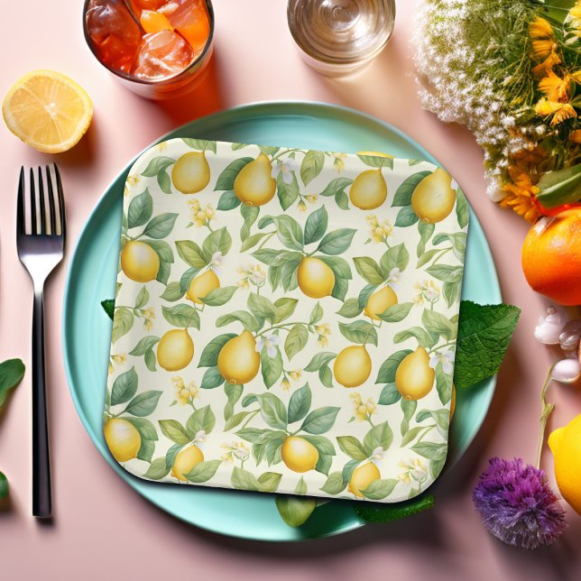 Zitrusfrüchte-Zitrusfrüchte Pappteller (Von Creator hochgeladen)